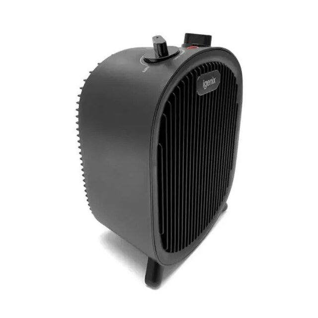 Igenix IG9022 Black 2KW Portable Upright Fan Heater
