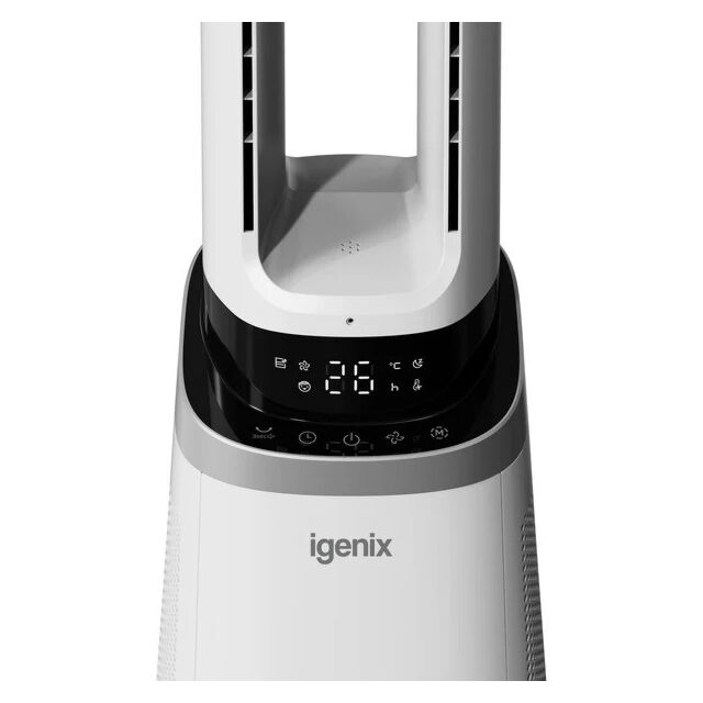 Igenix IGFD02549W 41 Inch 2 in 1 Bladeless Tower Fan with Air Purifier