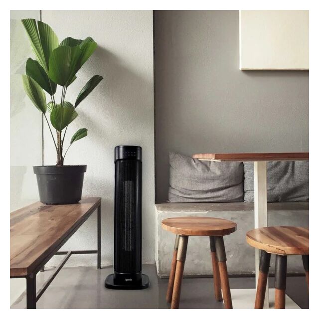 Igenix IGHT020DB Oscillating Tower Fan 2KW Heater