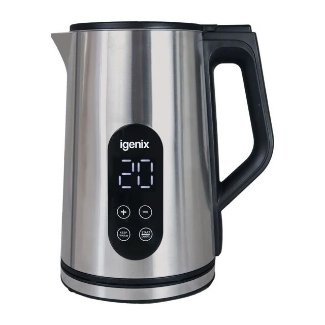 Igenix IGK01550SS S/Steel 1.5L Digital Jug Kettle