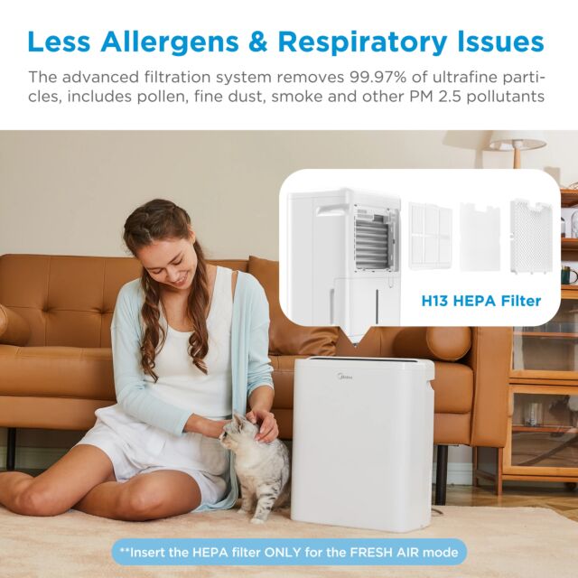 Midea MDDQ-10DEN7-QA3 Dehumidifier 10L
