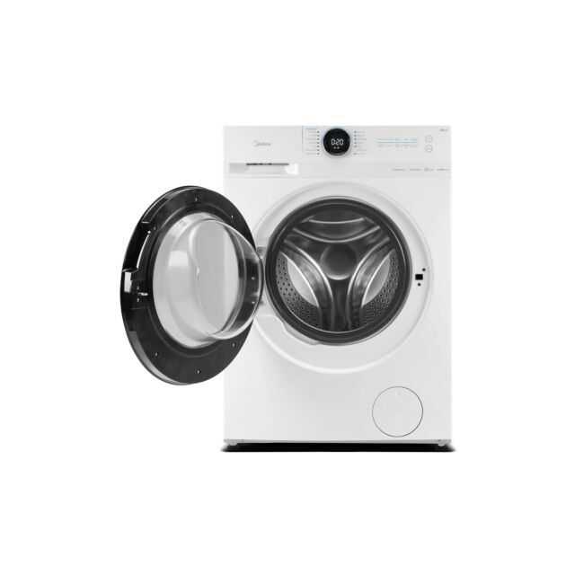 Midea MF20EW100WB White Washing Machine, 10kg, with Steam Care ** A Rated**