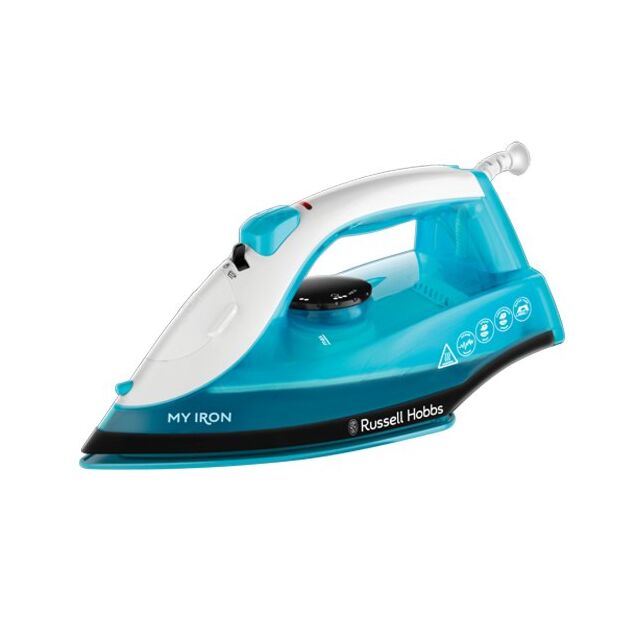 Russell Hobbs 25580 Blue 1800W Ceramic Soleplate Iron 