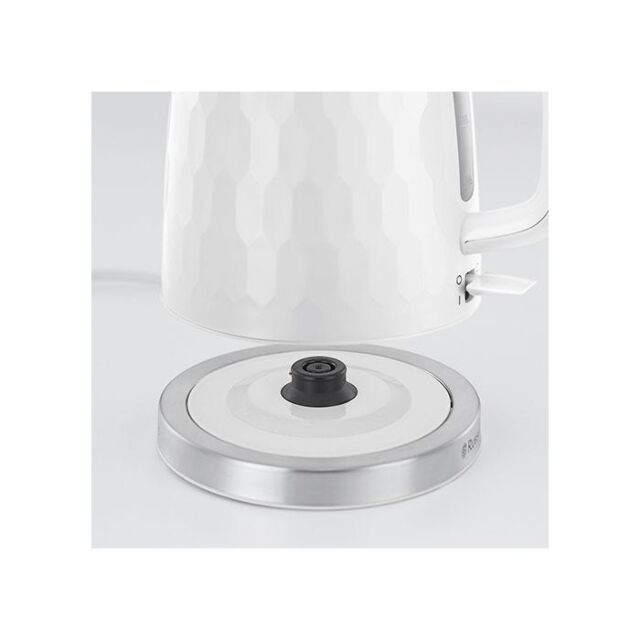 Russell Hobbs 26050 White Honeycomb 1.7L Rapid Boil Kettle