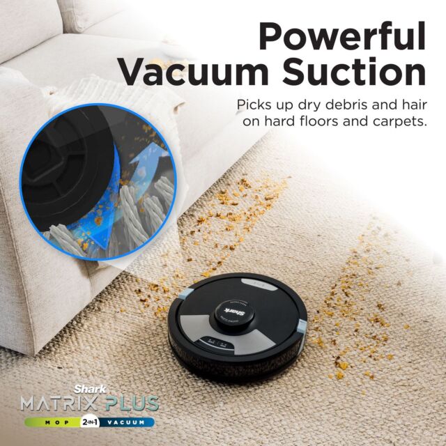 Shark RV2620WDUK Matrix Plus 2-in-1 Robot Vacuum and Mop