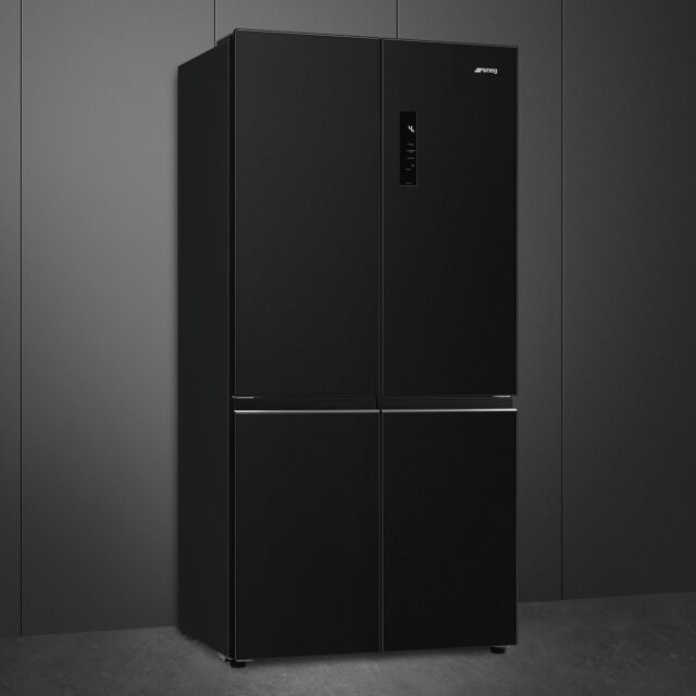 Smeg FQI60KD Dark Inox Freestanding 4 Door 70/30 Fridge Freezer