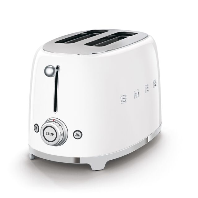 Smeg TSF01WHUK White Two Slice Toaster 