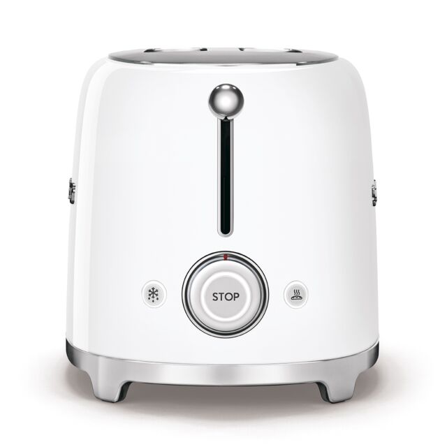 Smeg TSF01WHUK White Two Slice Toaster 