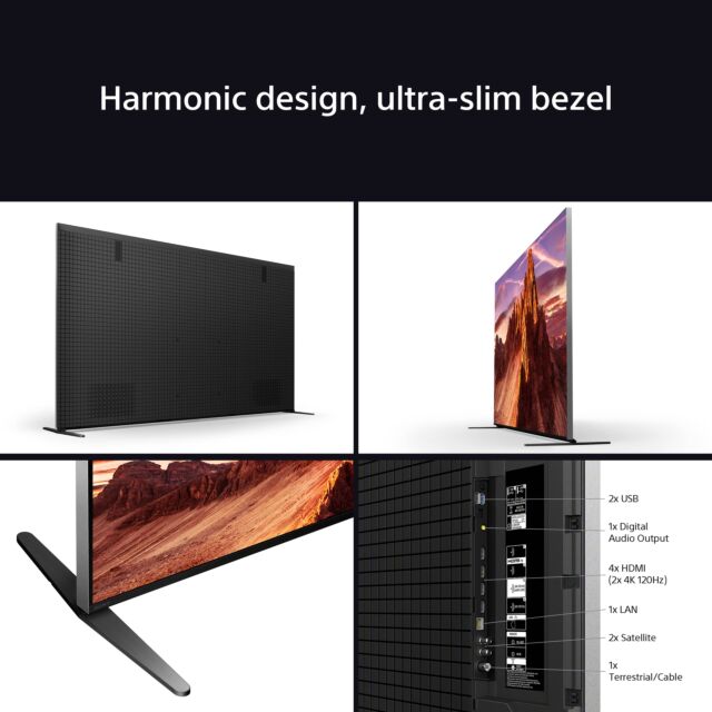 Sony K65XR90PU 65inch BRAVIA 9 QLED (XR l Mini LED) 4K HDR TV