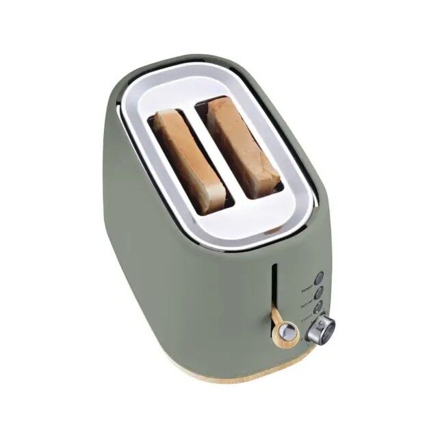 Statesman SKT05090GR Green 2 Slice Scandi Toaster
