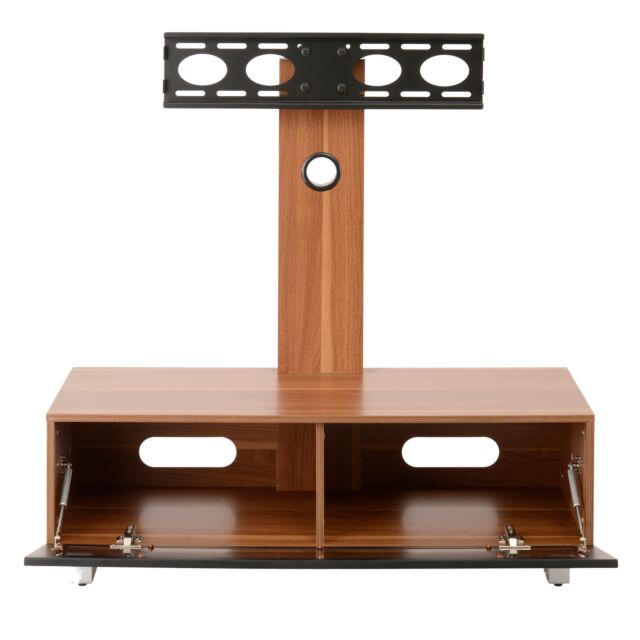 TTAP MUN1050WAL Walnut / Black Munich TV Cabinet 1050mm wide with VESA Arm