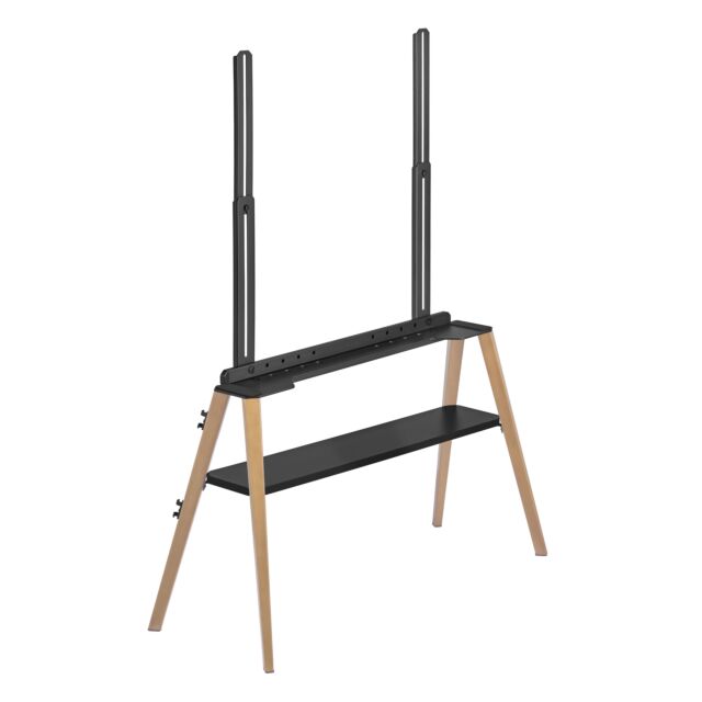 TTAP ROMA-LIGHT Light Wood Stand with storage shelf. Suitable for up to 65inch