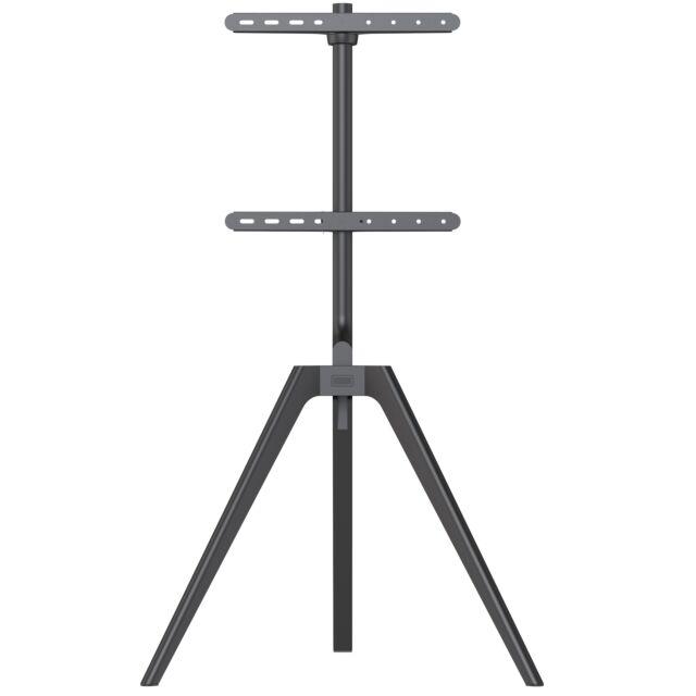 TTAP TRIPOD-BLACK Black Tripod Easel Style TV Stand with VESA Mount