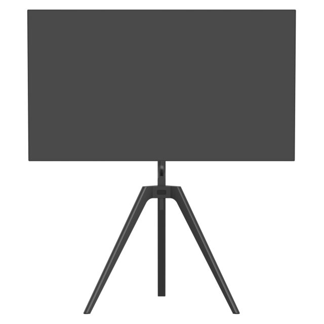 TTAP TRIPOD-BLACK Black Tripod Easel Style TV Stand with VESA Mount