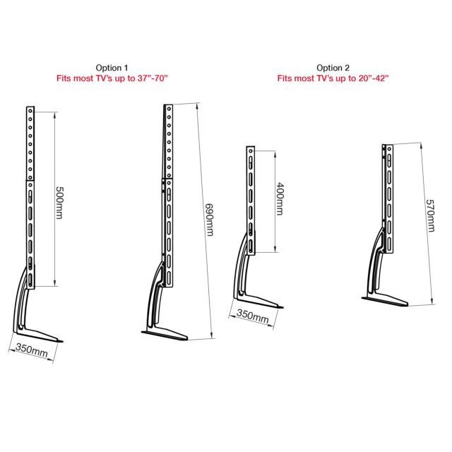 TTAP TTDUNIV1 Replacement TV Legs