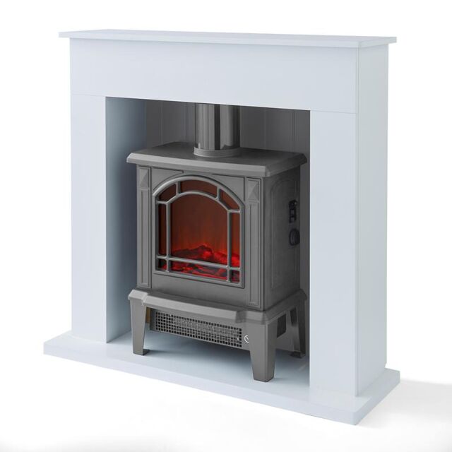 Warmlite WL45037GBF Ealing 1.8KW Compact Stove Fire Suite