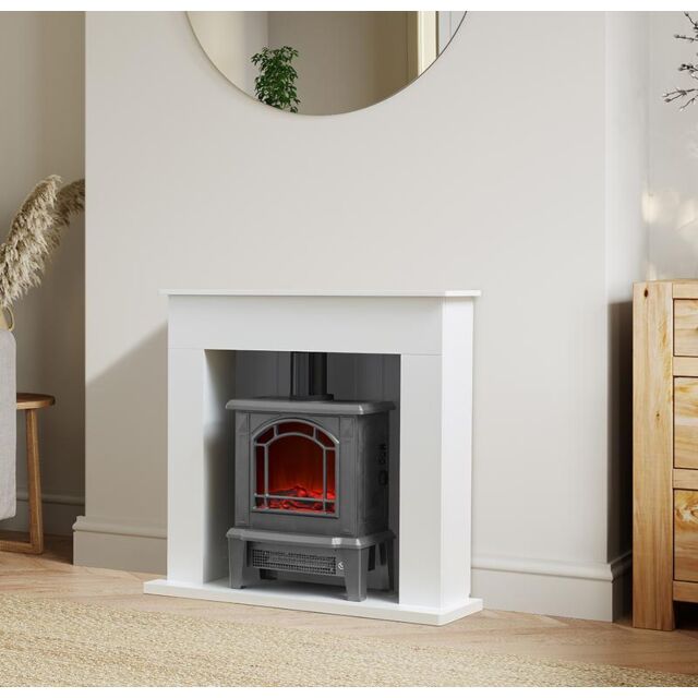 Warmlite WL45037GBF Ealing 1.8KW Compact Stove Fire Suite