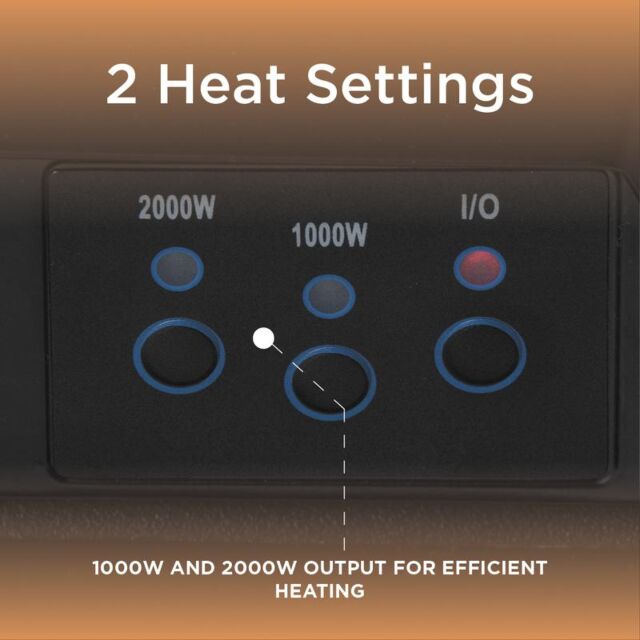 Warmlite WL45048 Whitby 2KW Electric Fire Inset with Remote Control