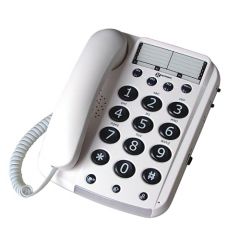 Geemarc GR1010 White Big Button Telephone 