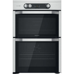 Hotpoint HDM67I9H2CX Electric Double Oven Cooker with Induction Hob