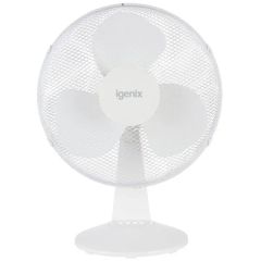 Igenix DF1610 White 16 Inch Portable Desk Fan, 3 Speed