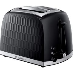 Russell Hobbs 26061 Black Honeycomb 2 Slice Toaster 